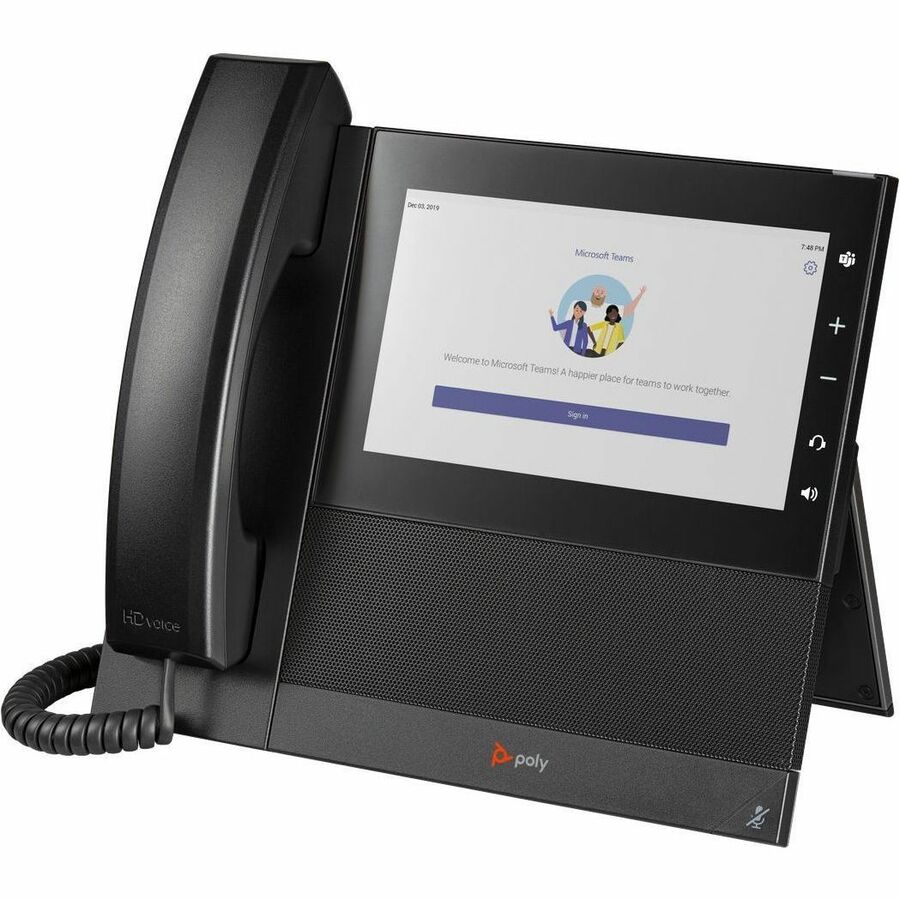 Téléphone IP Poly CCX 600 - Filaire - Avec fil/sans fil - Wi-Fi, Bluetooth - Bureau - Noir 82Z84AA