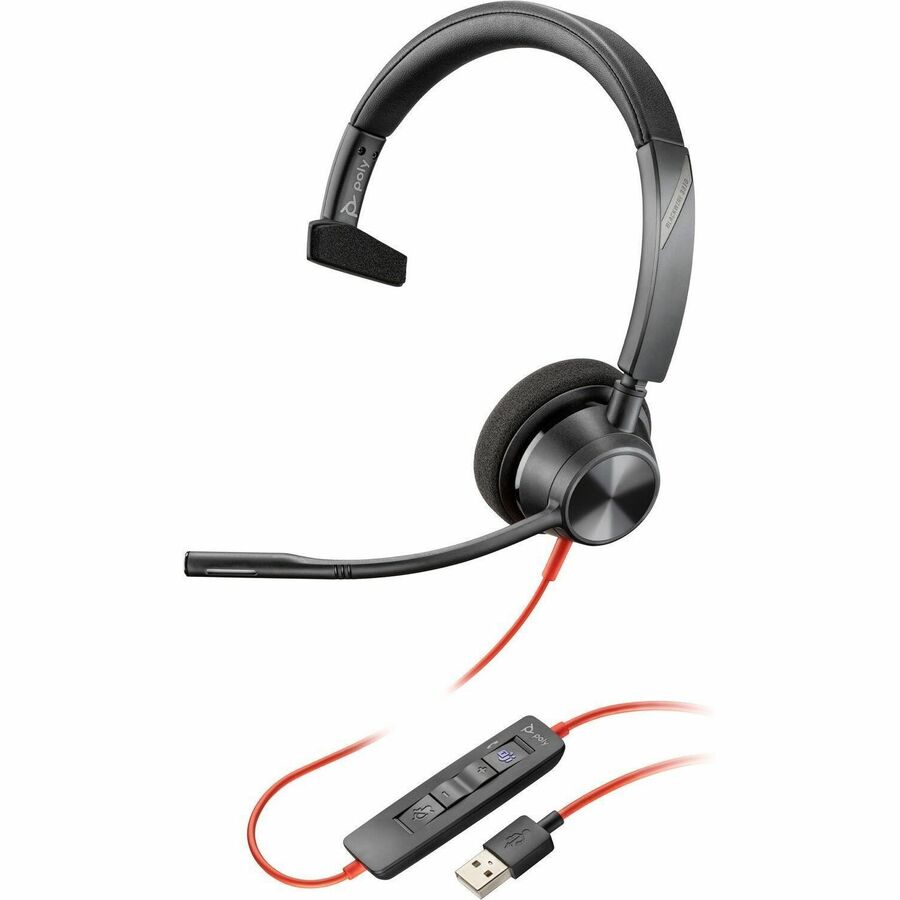 Casque USB-A certifié Poly Blackwire 3310 Microsoft Teams 767F6AA