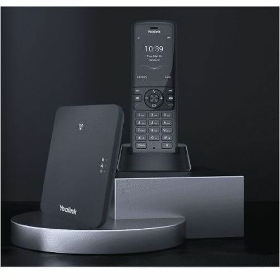 Yealink W78P IP Phone - Cordless - Corded - DECT - Desktop, Wall Mountable - Black, Classic Gray W78P