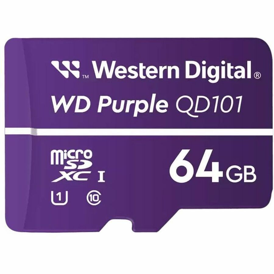 WD Purple WDD064G1P1C 64 GB Class 10/UHS-I (U1) microSDXC WDD064G1P1C-74AEL0