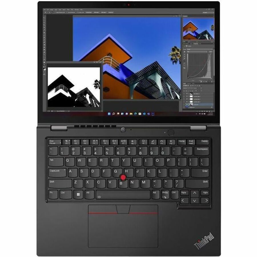 Lenovo ThinkPad L13 Yoga Gen 4 21FJ002DCA 13.3" Touchscreen Convertible 2 in 1 Notebook - WUXGA - 1920 x 1200 - Intel Core i7 13th Gen i7-1355U Deca-core (10 Core) 1.70 GHz - 16 GB Total RAM - 16 GB On-board Memory - 512 GB SSD - Thunder Black 21FJ002DCA