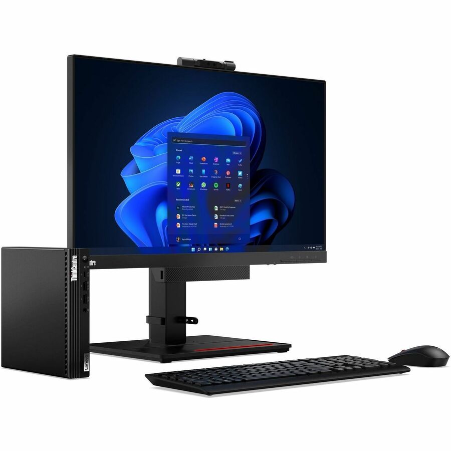 Ordinateur de bureau Lenovo ThinkCentre M80q Gen 4 12E90013US - Intel Core i5 13e génération i5-13500T Tetradeca-core (14 cœurs) 1,60 GHz - 16 Go de RAM DDR5 SDRAM - 512 Go M.2 PCI Express NVMe 4.0 x4 SSD - Minuscule - Noir 12E90013US