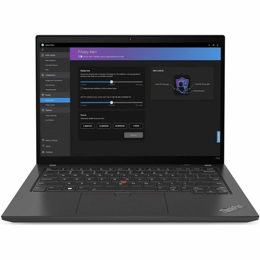 Ordinateur portable Lenovo ThinkPad T14 Gen 4 21K30004US 14" - WUXGA - 1920 x 1200 - AMD Ryzen 5 PRO 7540U Hexa-core (6 cœurs) 3,20 GHz - 16 Go de RAM totale - 16 Go de mémoire intégrée - 256 Go SSD - Thunder Black 21K30004US