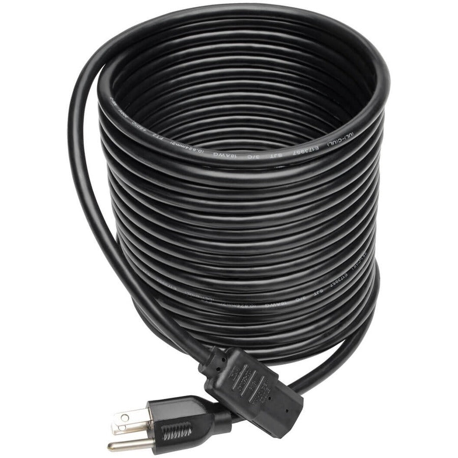 Tripp Lite 25ft Computer Power Cord Cable 5-15P to C13 10A 18AWG 25' P006-025