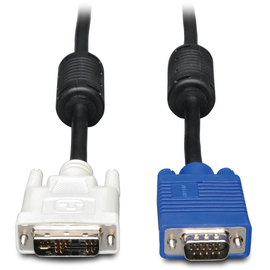 Tripp Lite 6ft DVI to VGA Monitor Cable Shielded with RGB High Resolution DVI-A to HD15 M/M 6' P556-006