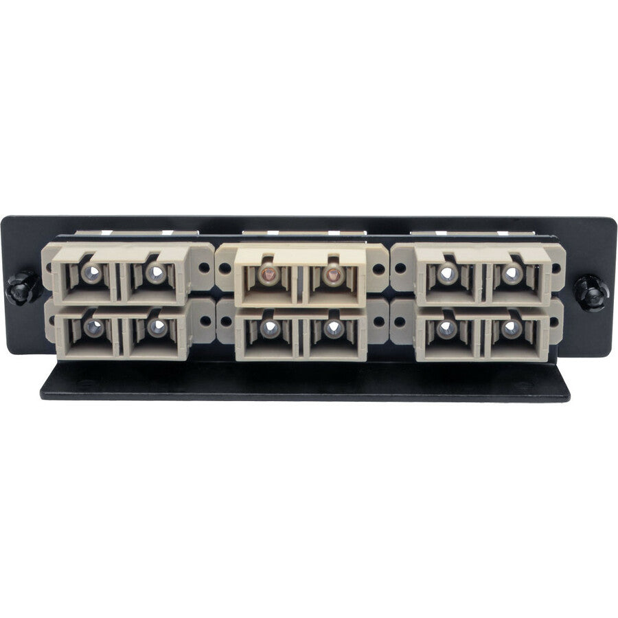 Panneau adaptateur fibre haute densité Tripp Lite by Eaton (MMF/SMF), 6 connecteurs SC duplex, noir N492-06D-SC