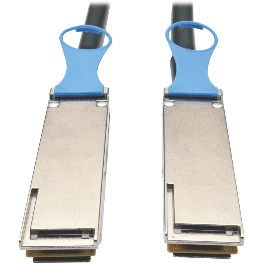 Tripp Lite by Eaton QSFP28 to QSFP28 100GbE Passive DAC Copper InfiniBand Cable (M/M), 3 m (10 ft) N282-03M-28-BK