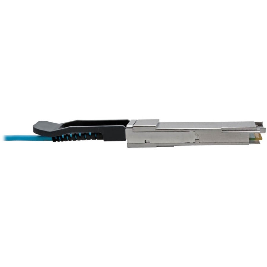 Câble optique actif Tripp Lite by Eaton QSFP+ vers QSFP+ - 40 Go, AOC, M/M, Aqua, 15 m (49,2 pieds) N28F-15M-AQ