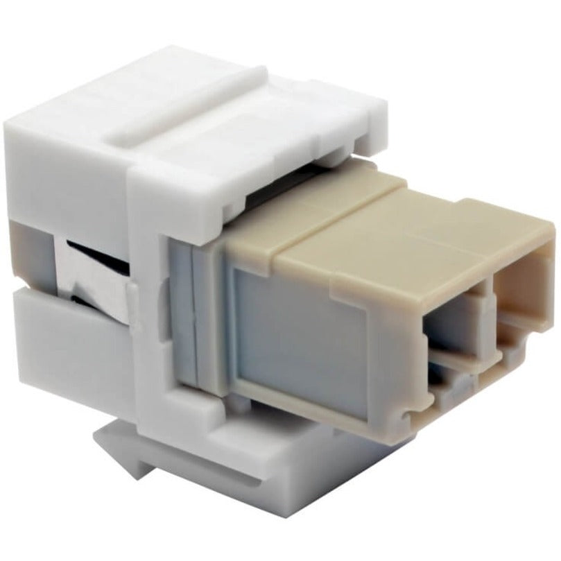 Tripp Lite by Eaton Coupleur fibre multimode duplex, prise Keystone – LC vers LC, blanc N455-000-WH-KJ