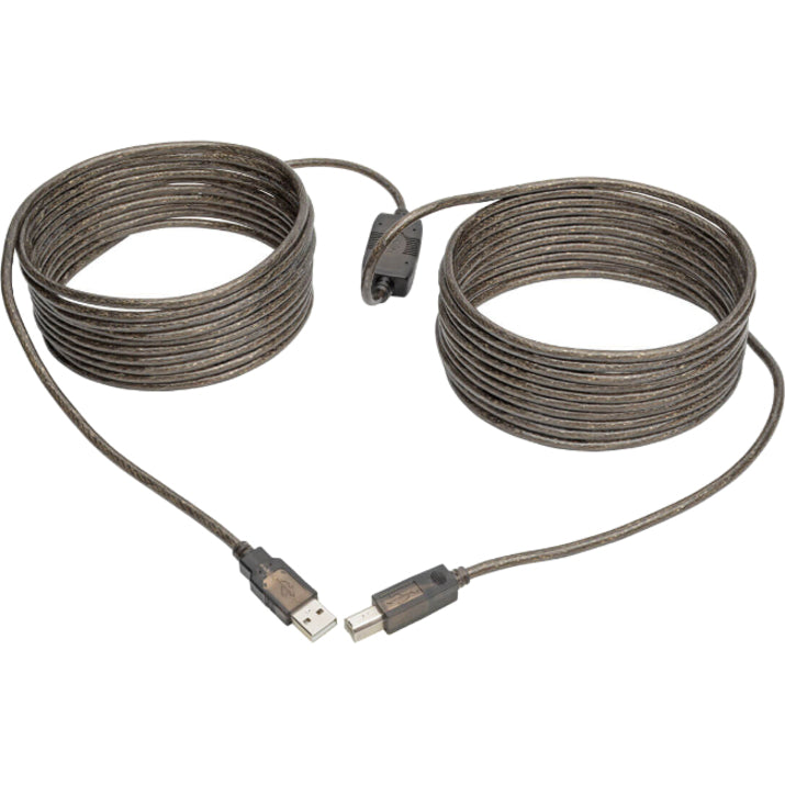Tripp Lite by Eaton USB 2.0 A/B Active Repeater Cable (M/M), 30 ft. U042-030