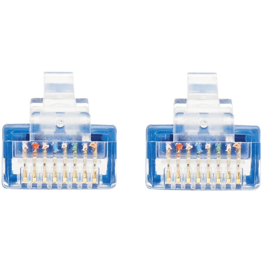 Câble Ethernet UTP moulé ultra fin certifié Tripp Lite by Eaton Cat6a 10G (RJ45 M/M), bleu, 6 po N261-UR6N-BL