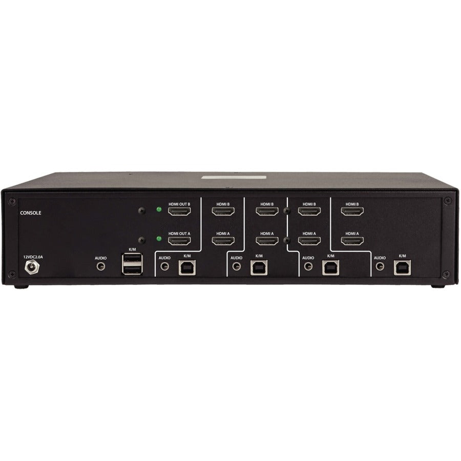 Tripp Lite by Eaton 4-Port Dual-Monitor Secure KVM Switch, HDMI - 4K, NIAP PP3.0, Audio, TAA B002A-UH2A4