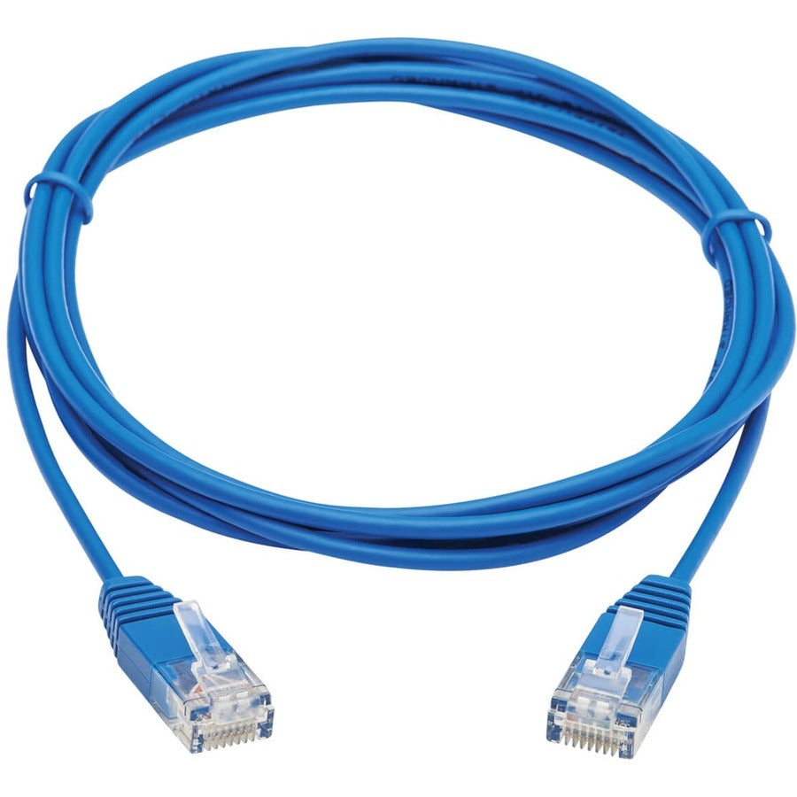 Tripp Lite by Eaton N200-UR07-BL Cat6 Ultra-Slim Ethernet Cable (RJ45 M/M), Blue, 7 ft. N200-UR07-BL