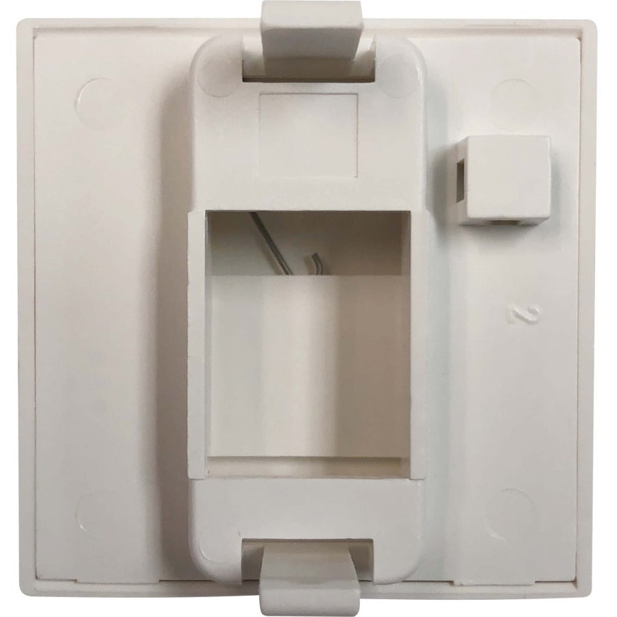 Tripp Lite by Eaton 1-Port European-Style Insert, Unloaded Shuttered Module, 45 x 45 mm, White N042E-WM1-S