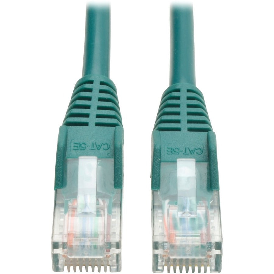 Tripp Lite by Eaton 50-ft. Cat5e 350MHz Snagless Molded Cable (RJ45 M/M) - Green N001-050-GN