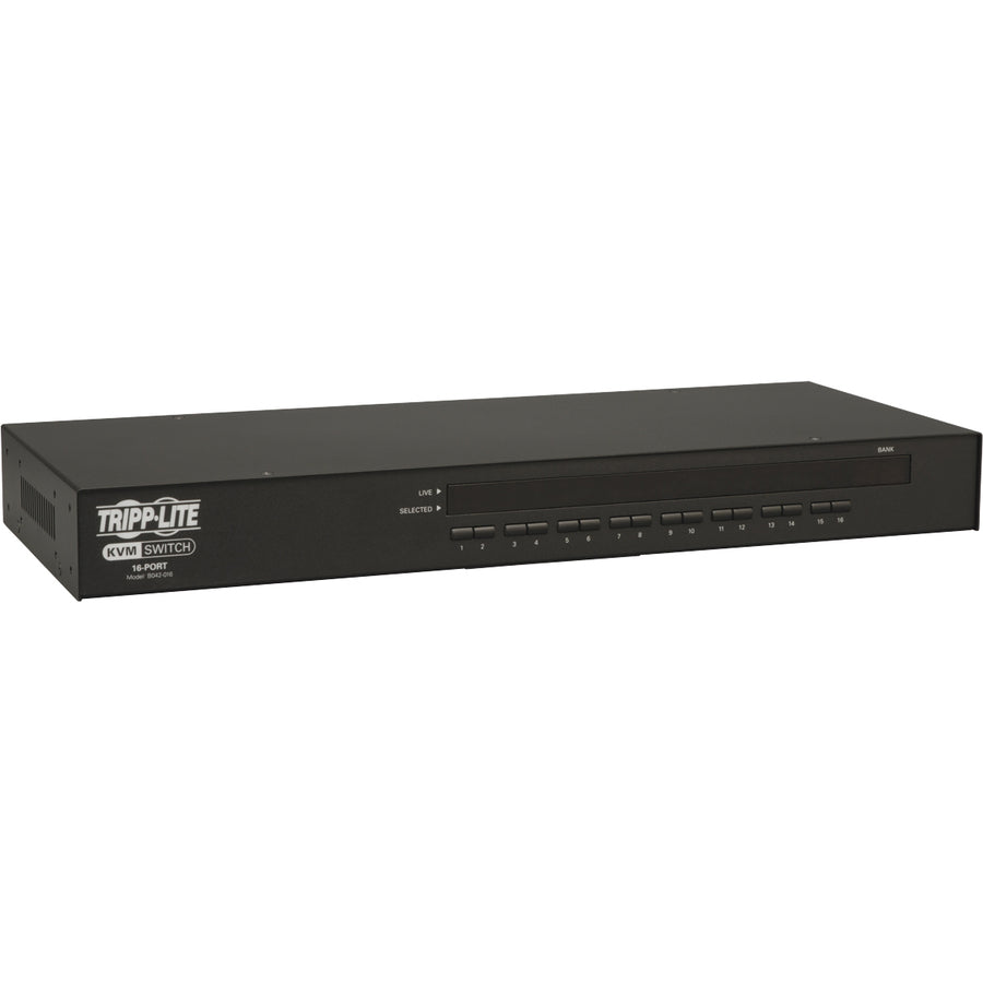 Tripp Lite 16-Port 1U Rackmount USB/PS2 KVM Switch - Steel Housing B042-016