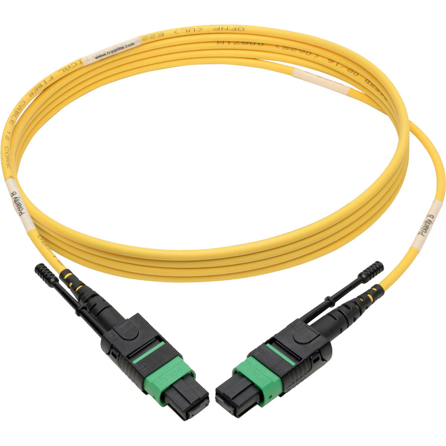 Tripp Lite by Eaton N390-01M-12-AP MTP/MPO Singlemode Patch Cable (F/F), Yellow, 1 m N390-01M-12-AP