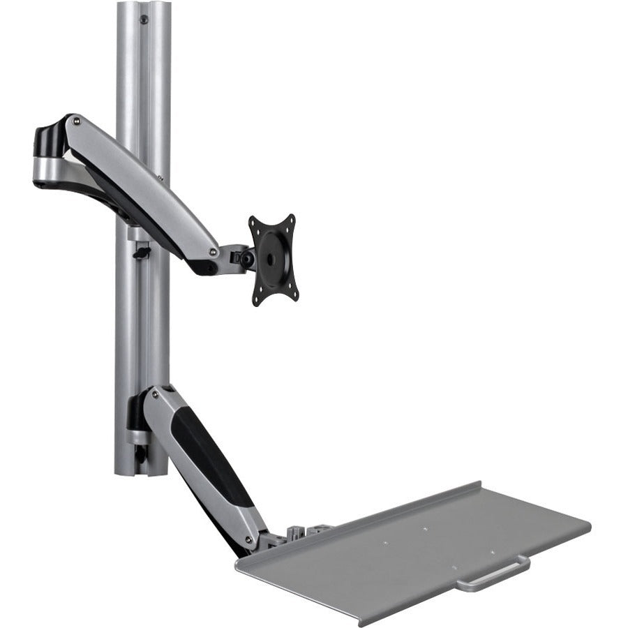 Tripp Lite by Eaton WorkWise WWSS1327RWTC Support mural pour station de travail, client léger, clavier, moniteur, écran plat, TV - Noir, Argent WWSS1327RWTC