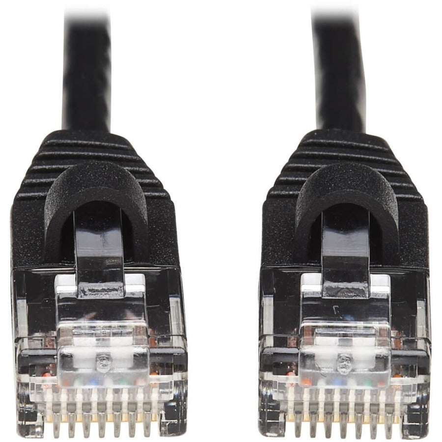 Tripp Lite by Eaton Cat6a 10G Snagless Molded Slim UTP Network Patch Cable (M/M), Black, 25 ft. N261-S25-BK