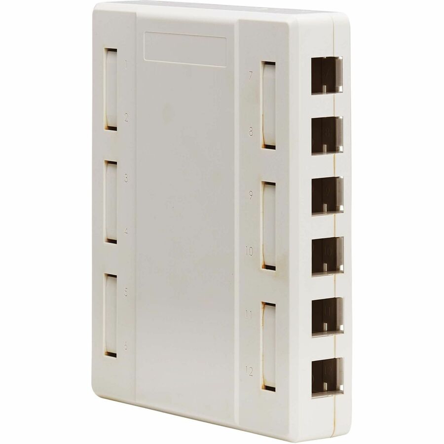 Tripp Lite by Eaton Surface-Mount Box for Keystone Jacks - 12 Ports, White N082-012-WH