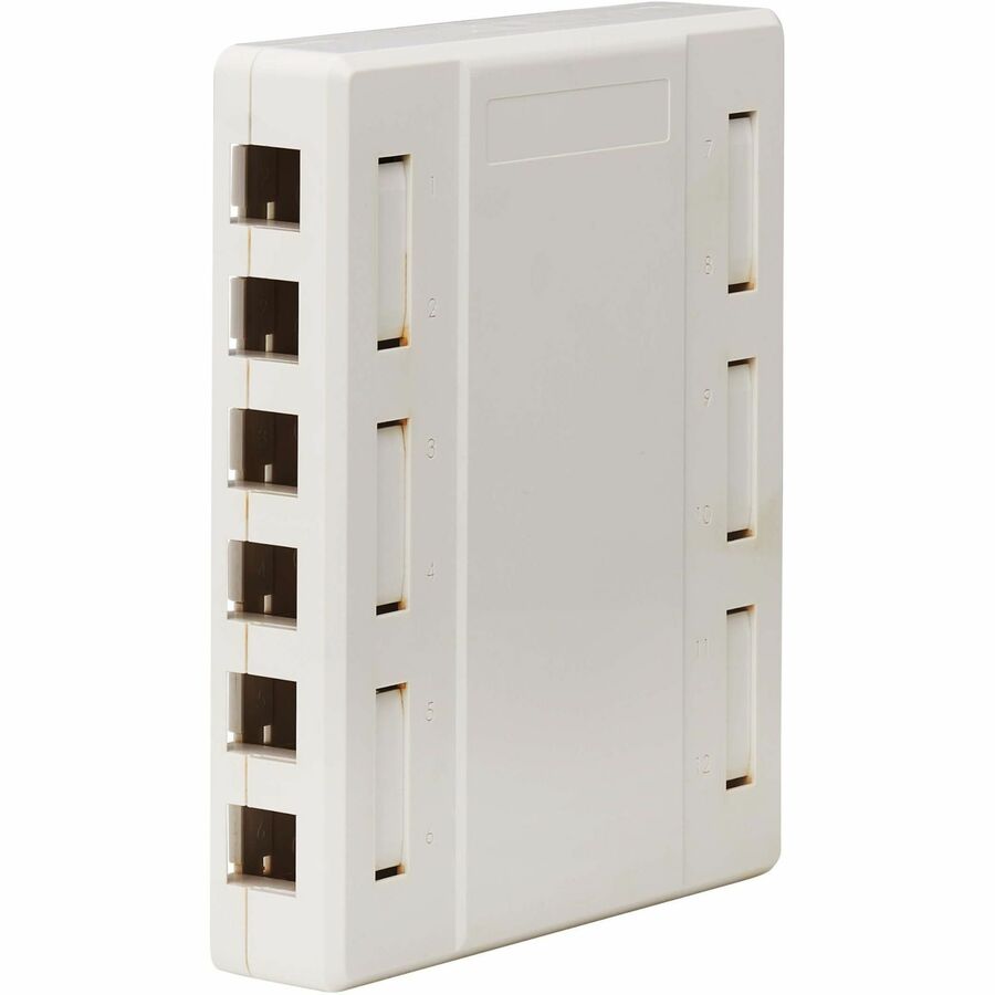 Tripp Lite by Eaton Surface-Mount Box for Keystone Jacks - 12 Ports, White N082-012-WH