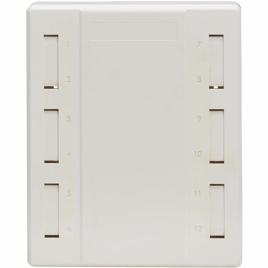 Tripp Lite by Eaton Surface-Mount Box for Keystone Jacks - 12 Ports, White N082-012-WH