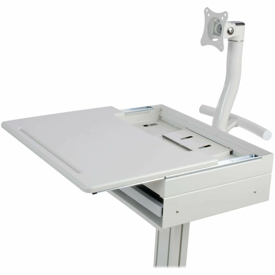 Tripp Lite by Eaton Mobile Workstation with Monitor Arm, Casters, Locking Drawer, TAA WWSS1DWSTAA