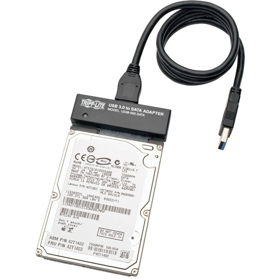 Tripp Lite by Eaton USB 3.0 SuperSpeed to SATA III Adapter for 2.5in or 3.5in SATA Hard Drives U338-000-SATA