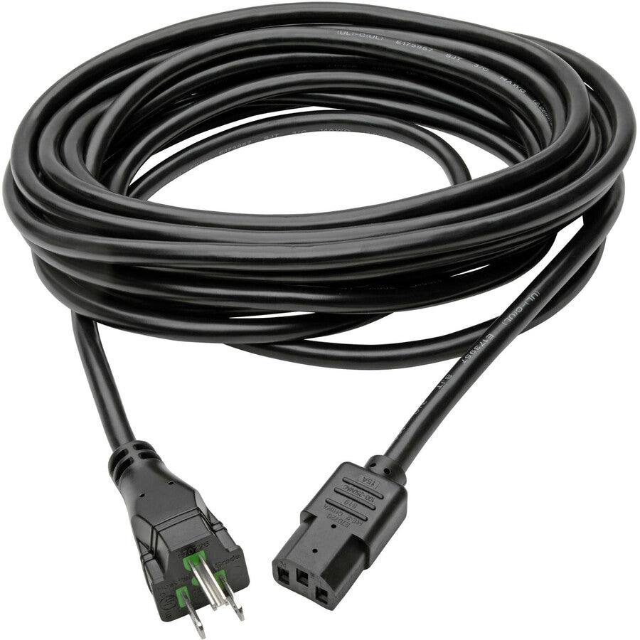 Tripp Lite 25ft Computer Power Cord Hospital Medical Cable 5-15P to C13 15A 14AWG 25' P006-025-HG15