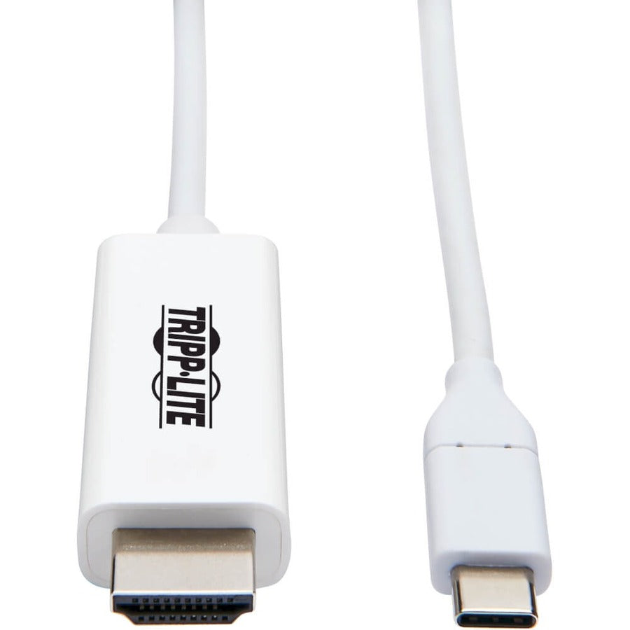 Tripp Lite by Eaton U444-006-H4K6WE Adaptateur USB-C vers HDMI, M/M, Blanc, 6 pieds U444-006-H4K6WE