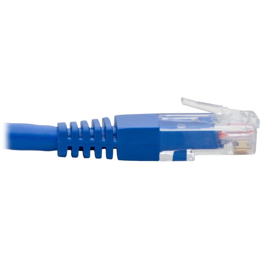 Tripp Lite by Eaton Câble de raccordement UTP Cat6 à angle descendant (RJ45) – 0,3 m, M/M, Gigabit, moulé, bleu N204-001-BL-DN