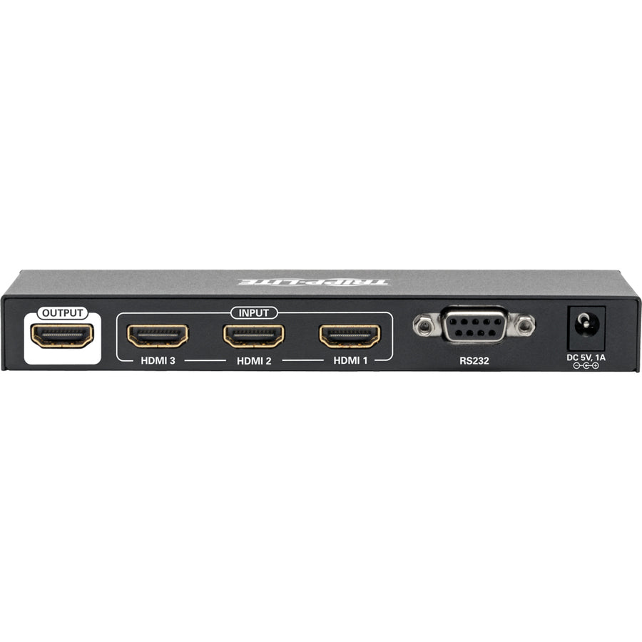 Tripp Lite by Eaton 3-Port HDMI Switch with Remote Control - 4K x 2K @ 60 Hz (F/3xF) B119-003-UHD