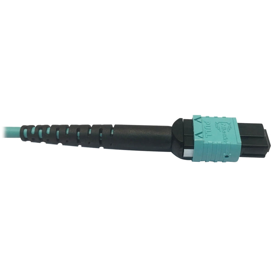 Tripp Lite by Eaton N846D-05M-24AAQ 400G Multimode 50/125 OM4 Fiber Optic Cable, Aqua, 5 m N846D-05M-24AAQ