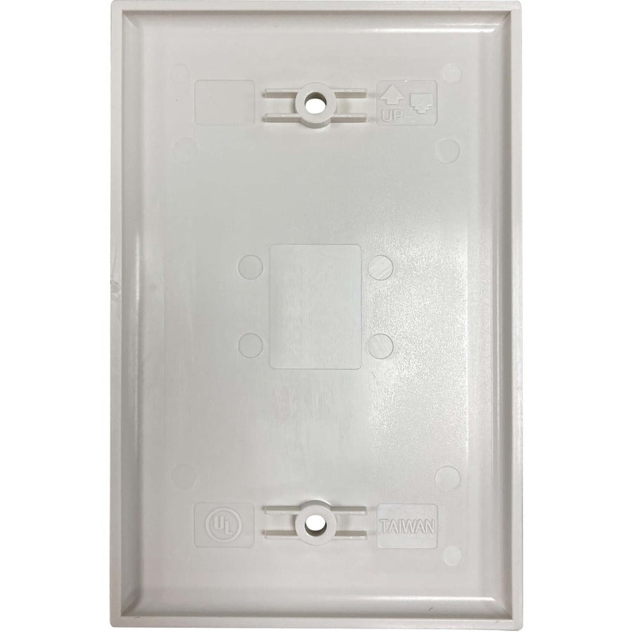 Tripp Lite by Eaton Safe-IT Plaque murale vierge, antibactérienne, ivoire mat, TAA N042AB-000-IVM