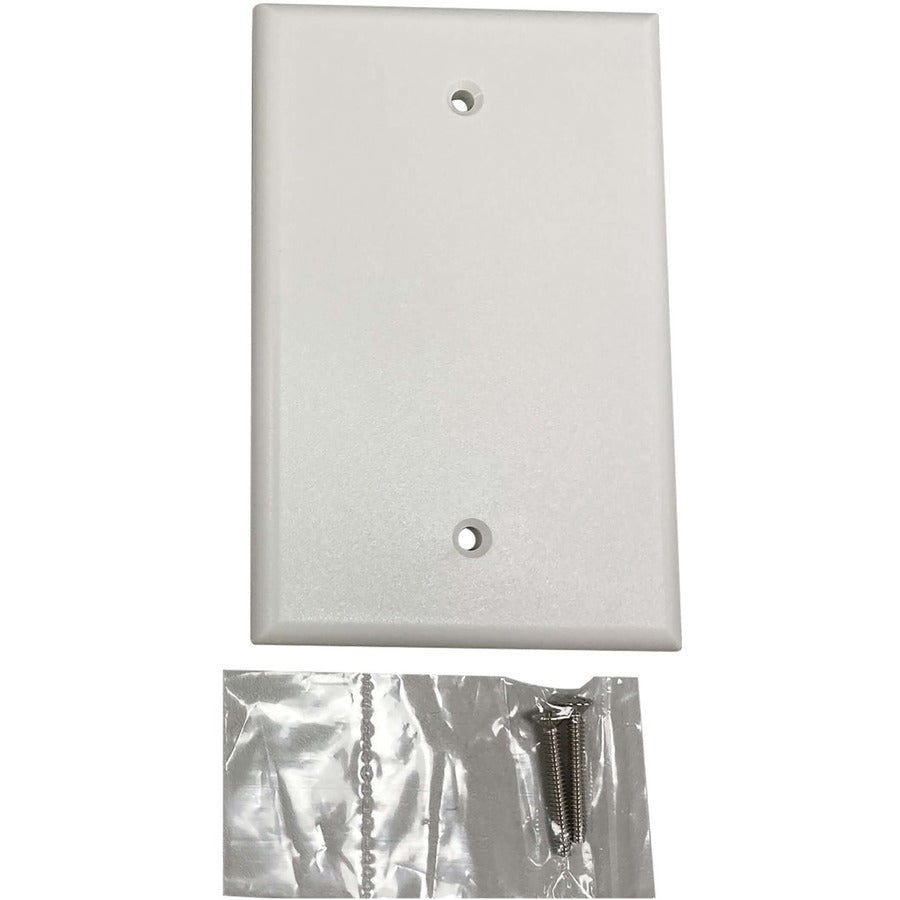 Tripp Lite by Eaton Safe-IT Plaque murale vierge, antibactérienne, ivoire mat, TAA N042AB-000-IVM