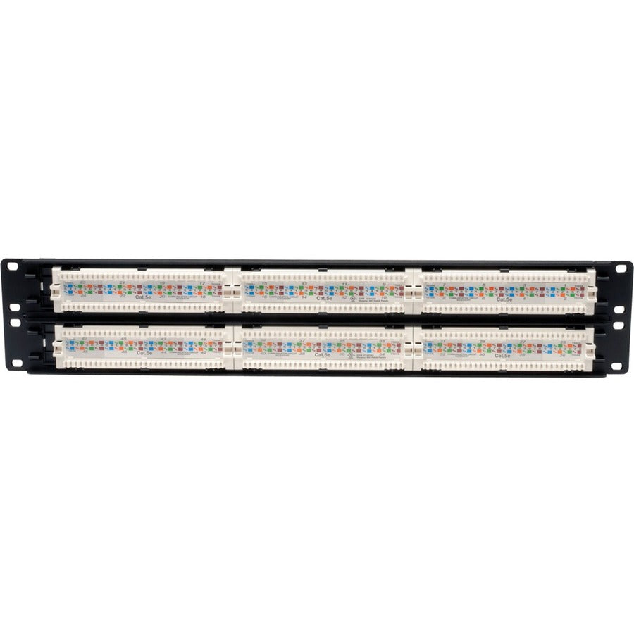 Tripp Lite 48-Port Cat5e Cat5 Rackmount Patch Panel 568B 110 Punch 2URM TAA N052-048