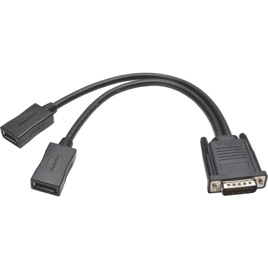 Tripp Lite by Eaton DMS-59 to Dual DisplayPort Splitter Y Cable (M to 2xF) 1-ft. P576-001-DP