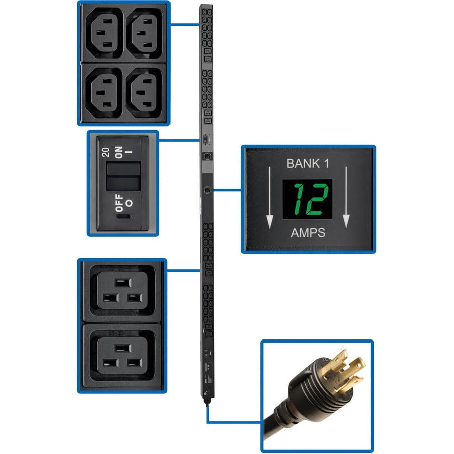 Tripp Lite par Eaton avec compteur PDUMV30HV2 PDU 48 prises PDUMV30HV2