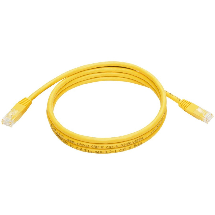 Tripp Lite by Eaton Câble de raccordement moulé Gigabit Cat6 (RJ45 M/M), jaune, 1,5 m N200-005-YW