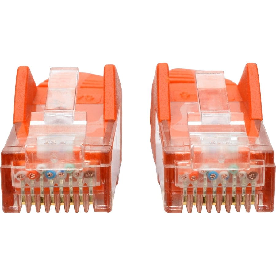 Tripp Lite by Eaton Cat6 Gigabit Snagless Molded UTP Patch Cable (RJ45 M/M), Orange, 6 ft N201-006-OR