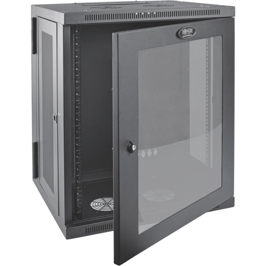 Tripp Lite by Eaton SRW15USG SmartRack 15U Low-Profile Switch-Depth WallMount Rack Enclosure Cabinet SRW15USG