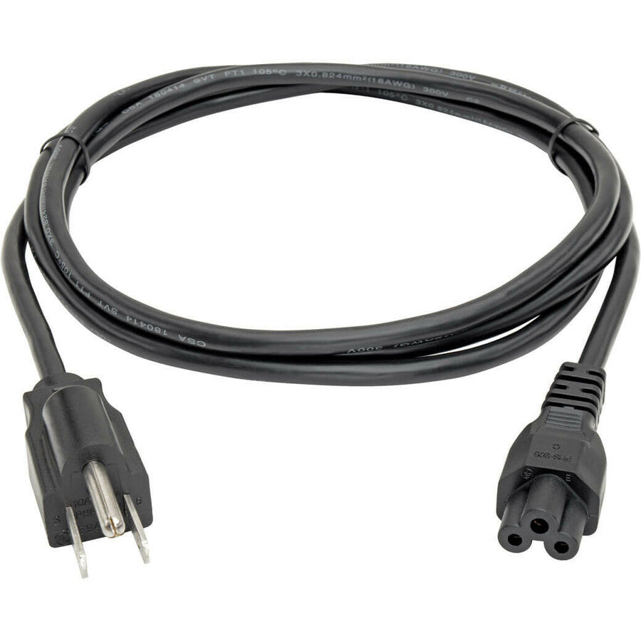 Tripp Lite 3ft Laptop / Notebook Power Cord Cable 5-15P to C5 10A 18AWG 3' P013-003