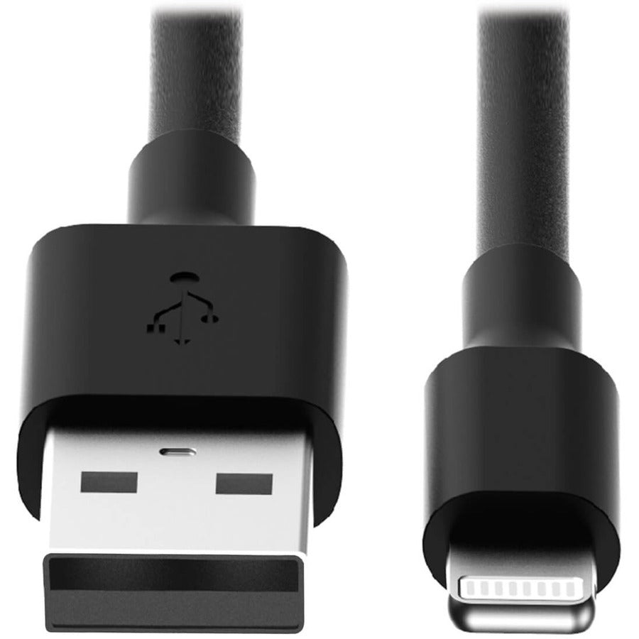 Câble de charge USB/Sync Lightning Tripp Lite 10 pouces pour Apple Iphone / Ipad noir 10 "paquet de 10 10pc M100-10N-BK-10