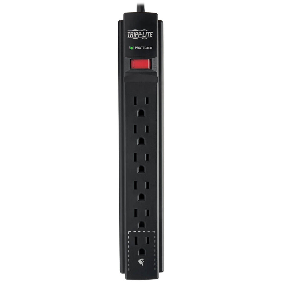 Tripp Lite Surge Protector Power Strip 6 Outlet 15 ' Cord Black 790 J - 6 x NEMA 5-15R - 1875 VA - 790 J - 120 V AC Input TLP615B