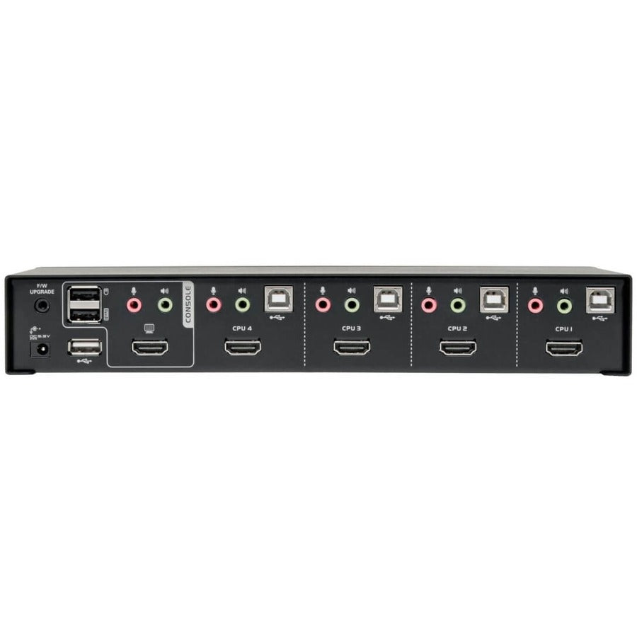 Tripp Lite by Eaton 4-Port HDMI/USB KVM Switch with Audio/Video and USB Peripheral Sharing B004-HUA4-K