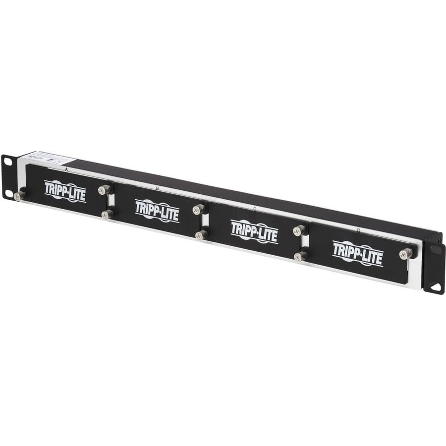 Tripp Lite by Eaton Mini panneau de boîtier en cuivre/fibre haute densité, 1U, capacité de 4 cassettes N484-01U-MINI