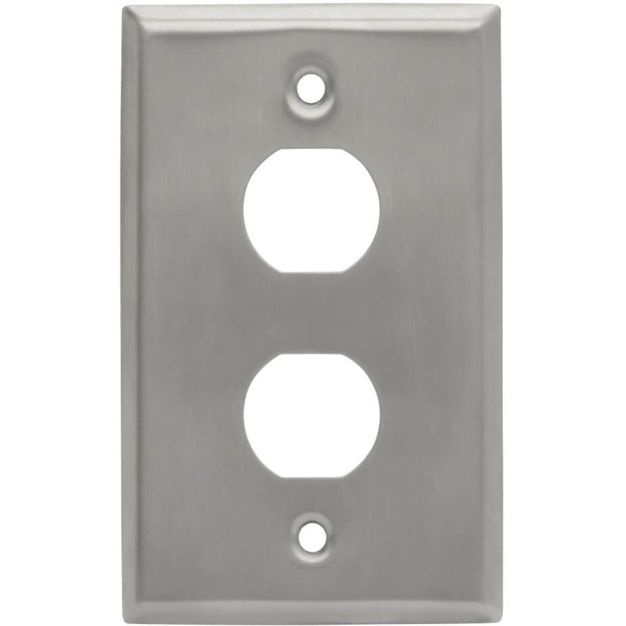 Tripp Lite by Eaton N206-FP02-IND RJ45 Bulkhead Wall Plate, 2 Cutouts, Industrial, Metal N206-FP02-IND