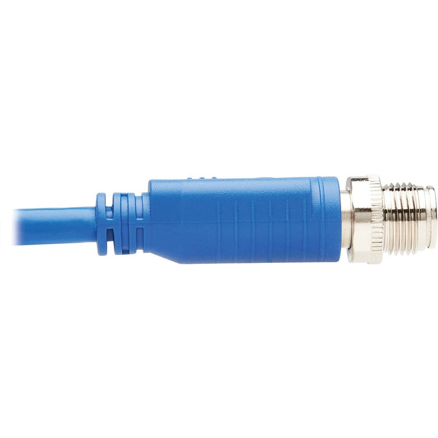 Tripp Lite by Eaton NM12-601-05M-BL M12 X-Code Cat6 Ethernet Cable, M/M, Blue, 5 m (16.4 ft.) NM12-601-05M-BL