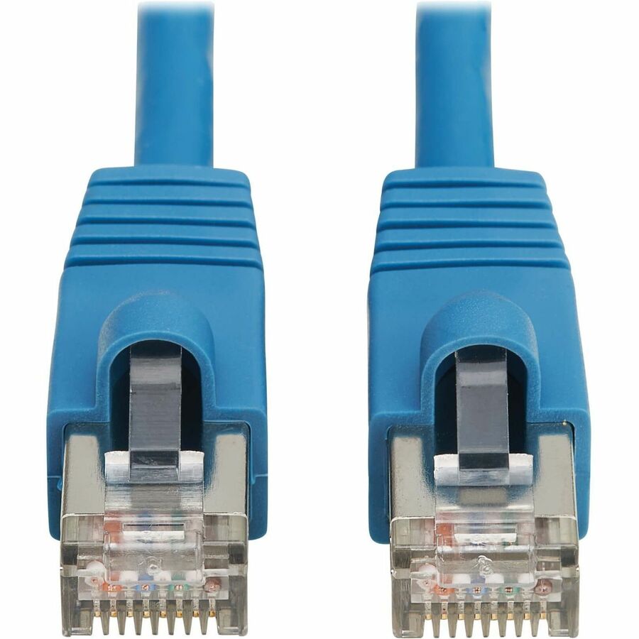 Tripp Lite by Eaton Cat8 40G Snagless SSTP Ethernet Cable (RJ45 M/M), PoE, LSZH, Blue, 1 m (3.3 ft.) N272L-F01M-BL