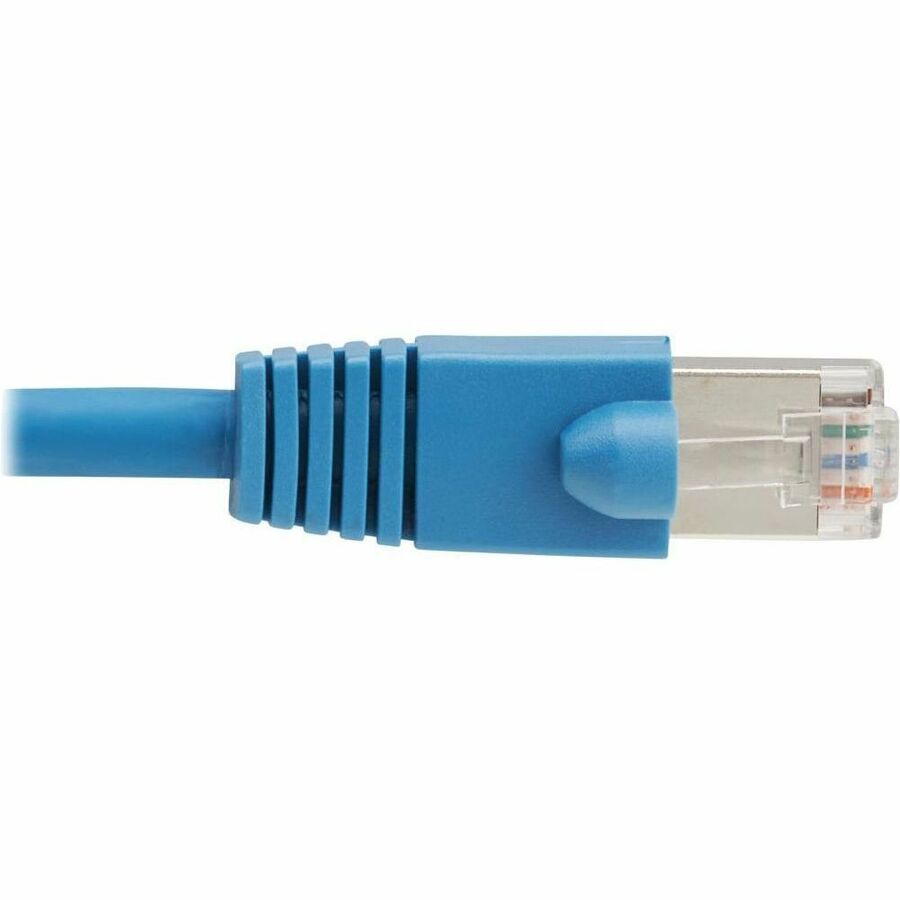 Tripp Lite by Eaton Cat8 40G Snagless SSTP Ethernet Cable (RJ45 M/M), PoE, LSZH, Blue, 1 m (3.3 ft.) N272L-F01M-BL